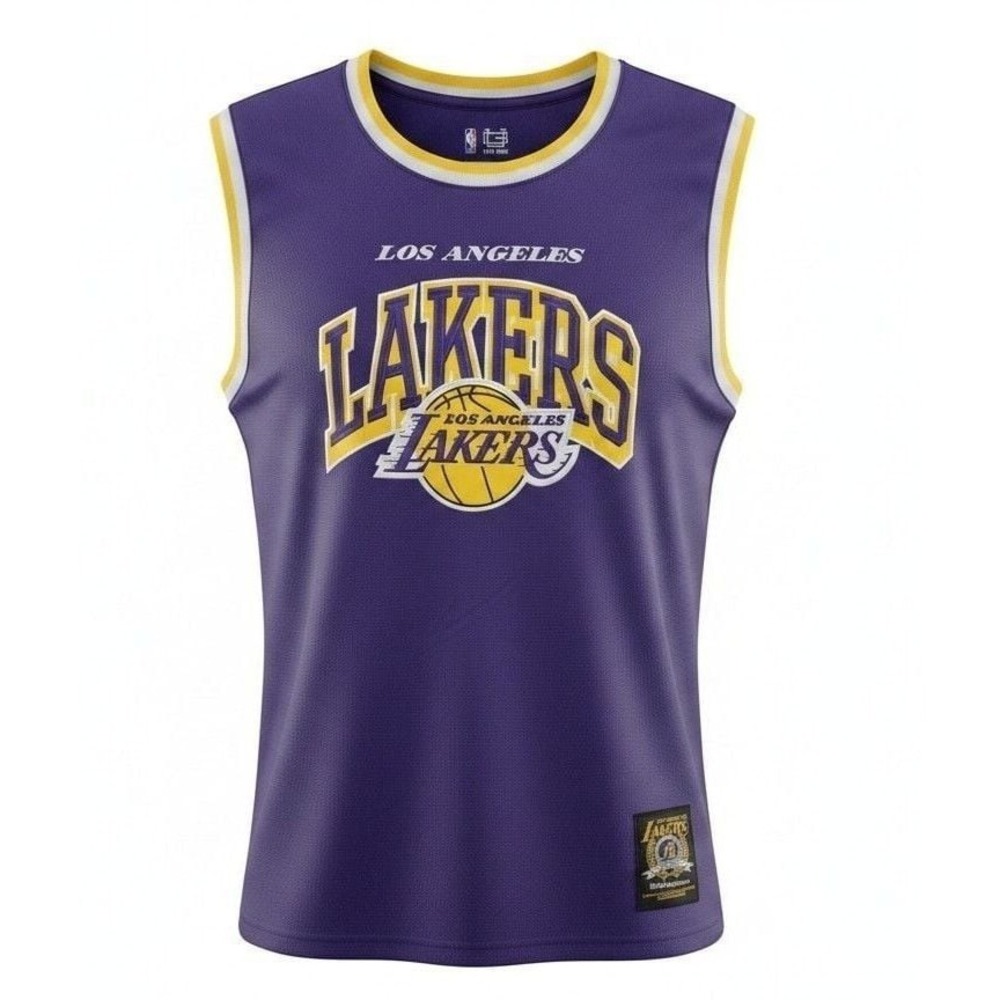 Ultra Game NBA Los Angeles Lakers Mesh Basketball Tank Top Purple Size M